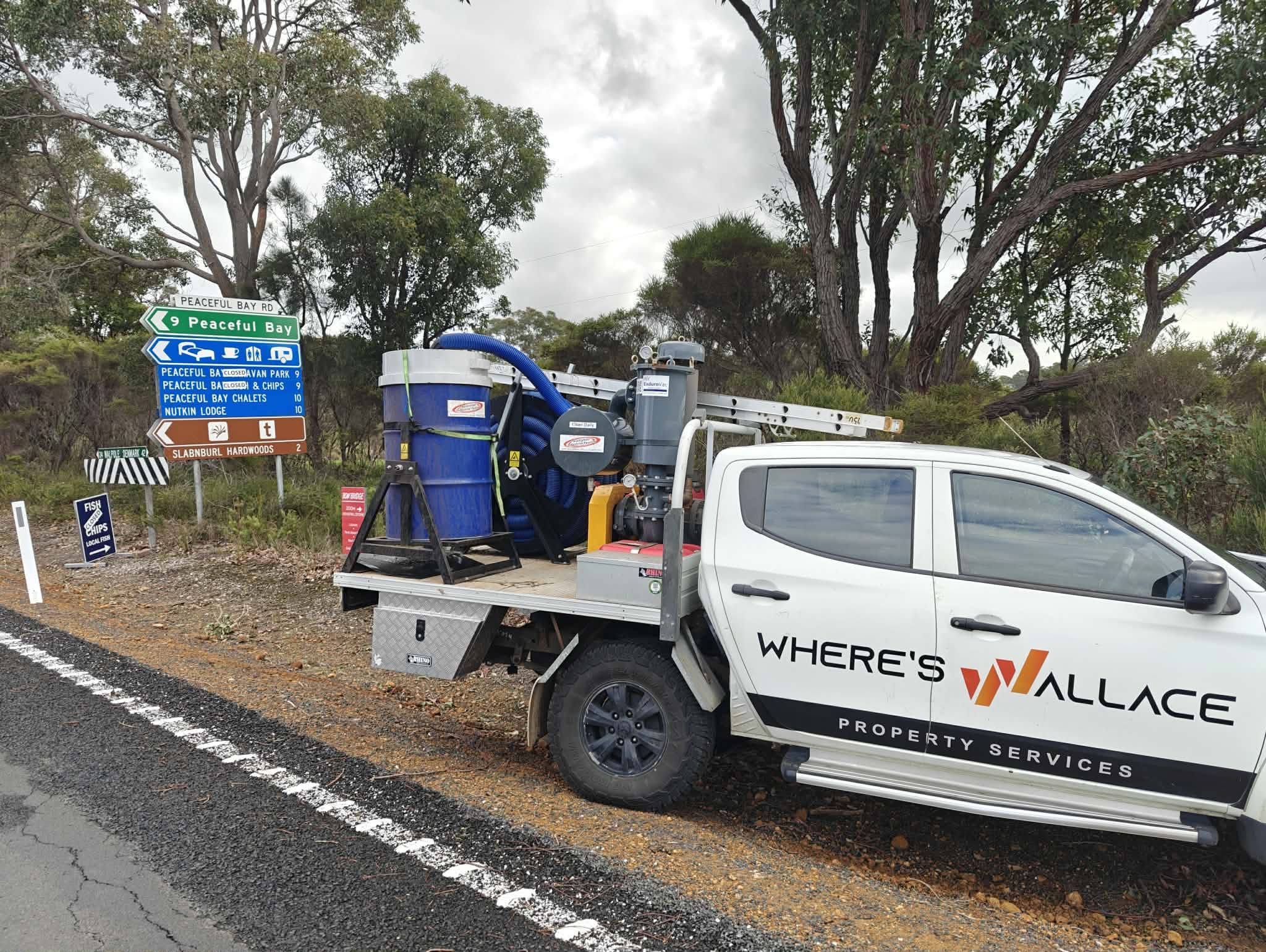 Where's Wallace gutter vacuum truck in the Great Southern